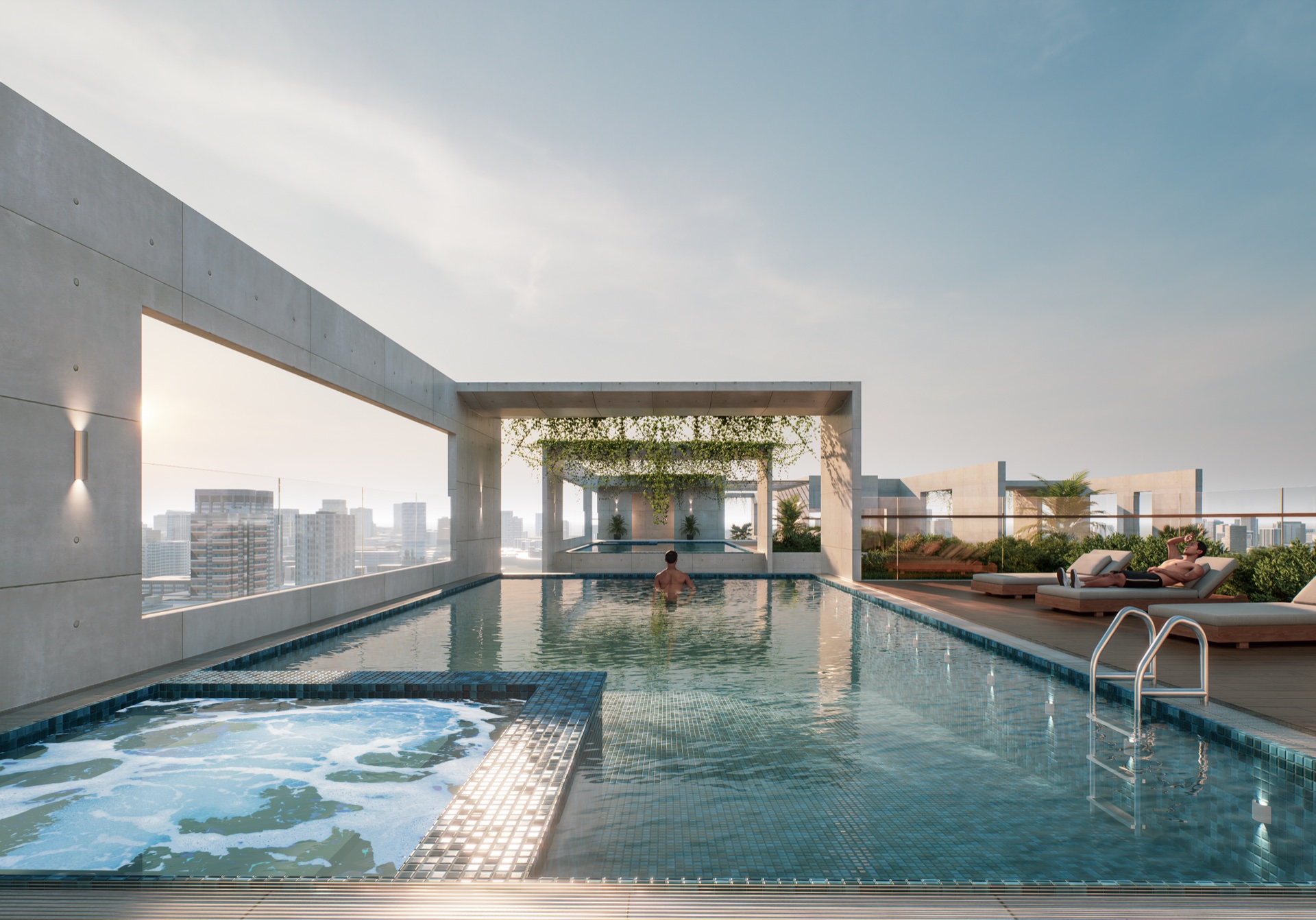 Roof Swimming Pool & Jacuzzi